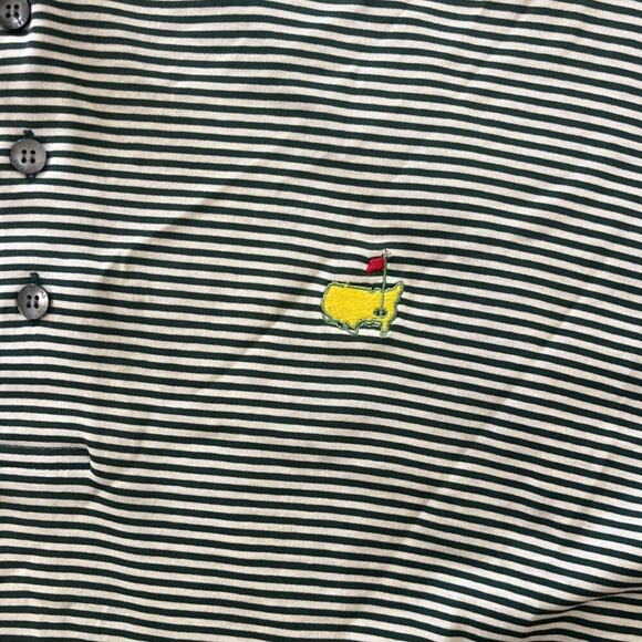 Vintage Augusta National Golf Shop Slazenger Polo Shirt XL Green Stripe Masters‎ - Picture 5 of 8